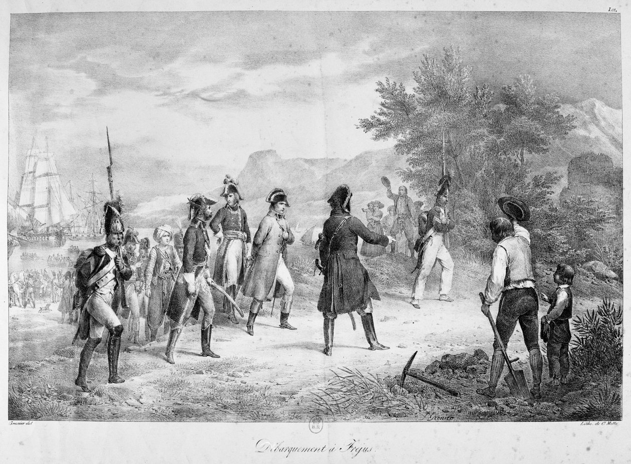 Desembarque em Frejus, março de 1815 de Unbekannt