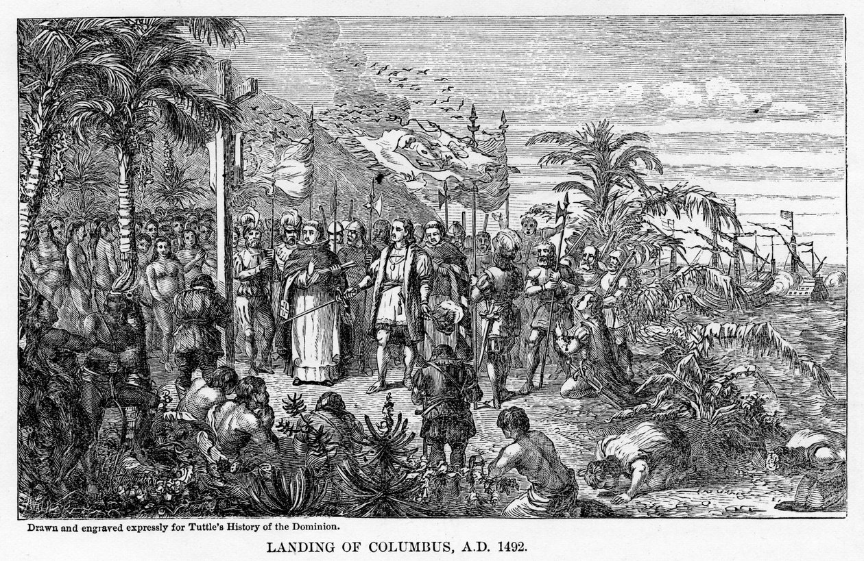 Aterragem de Columbus, 1492 dC, 1877 de Unbekannt
