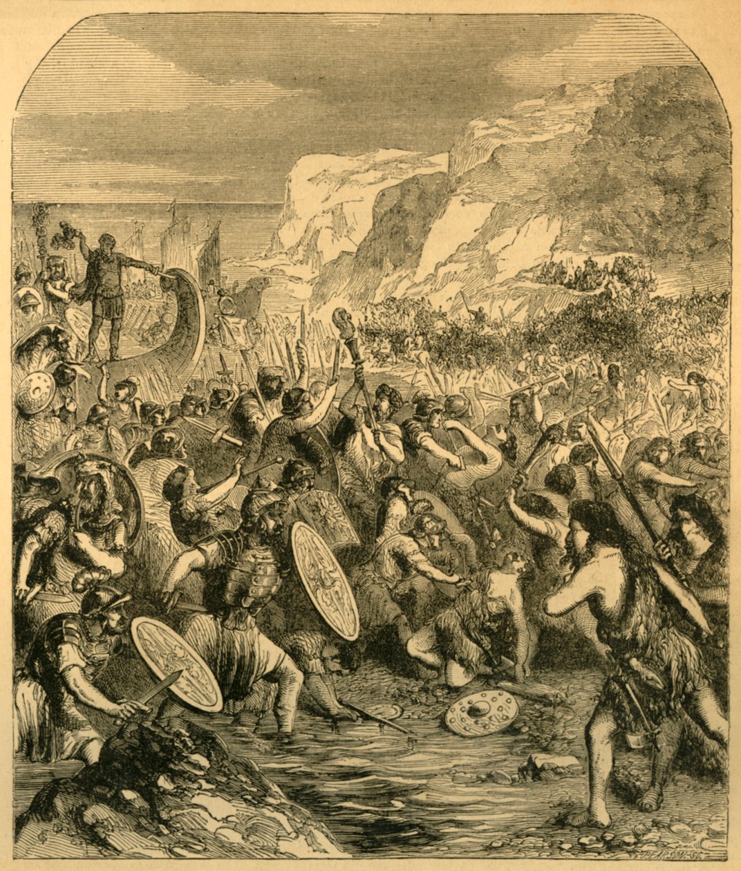 Aterragem de Júlio César, c1890. de Unbekannt