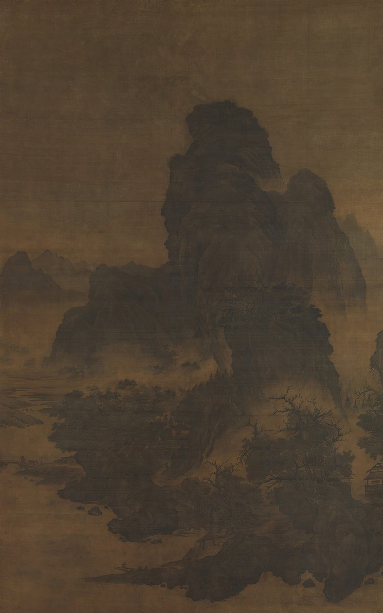 Paisagem no estilo de Fan Kuan, início do século XII. de Unbekannt