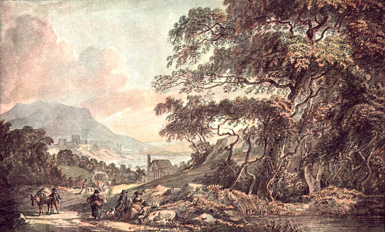 Paisagem perto de um lago, 1785, c1900. de Unbekannt