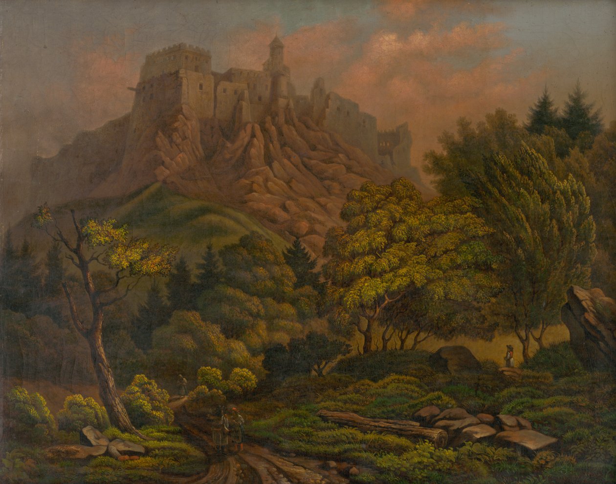 Paisagem com castelo de Unbekannt