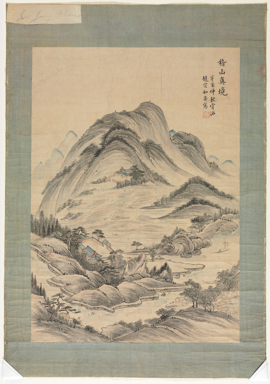 Paisagem com córregos e montanhas, 1392-1910. de Unbekannt