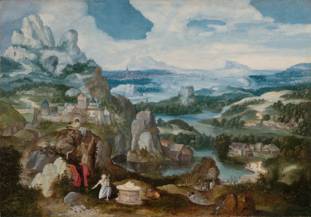 Paisagem com o penitente São Jerônimo, 153040. de Unbekannt