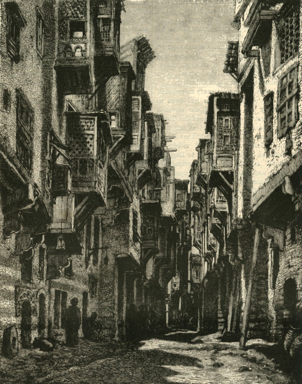 Lane no bairro copta, Cairo, 1890. de Unbekannt