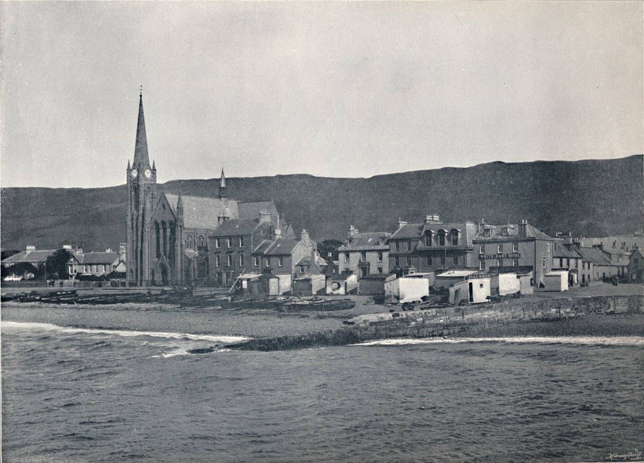 Largs - do mar, 1895 de Unbekannt