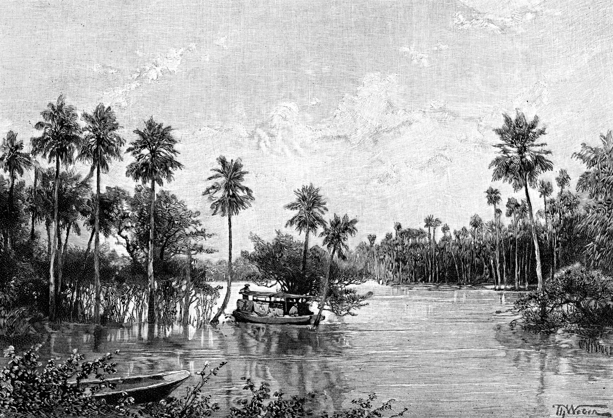 Las Palmes Lagunas, perto da foz do Pilcomayo, 1895 de Unbekannt