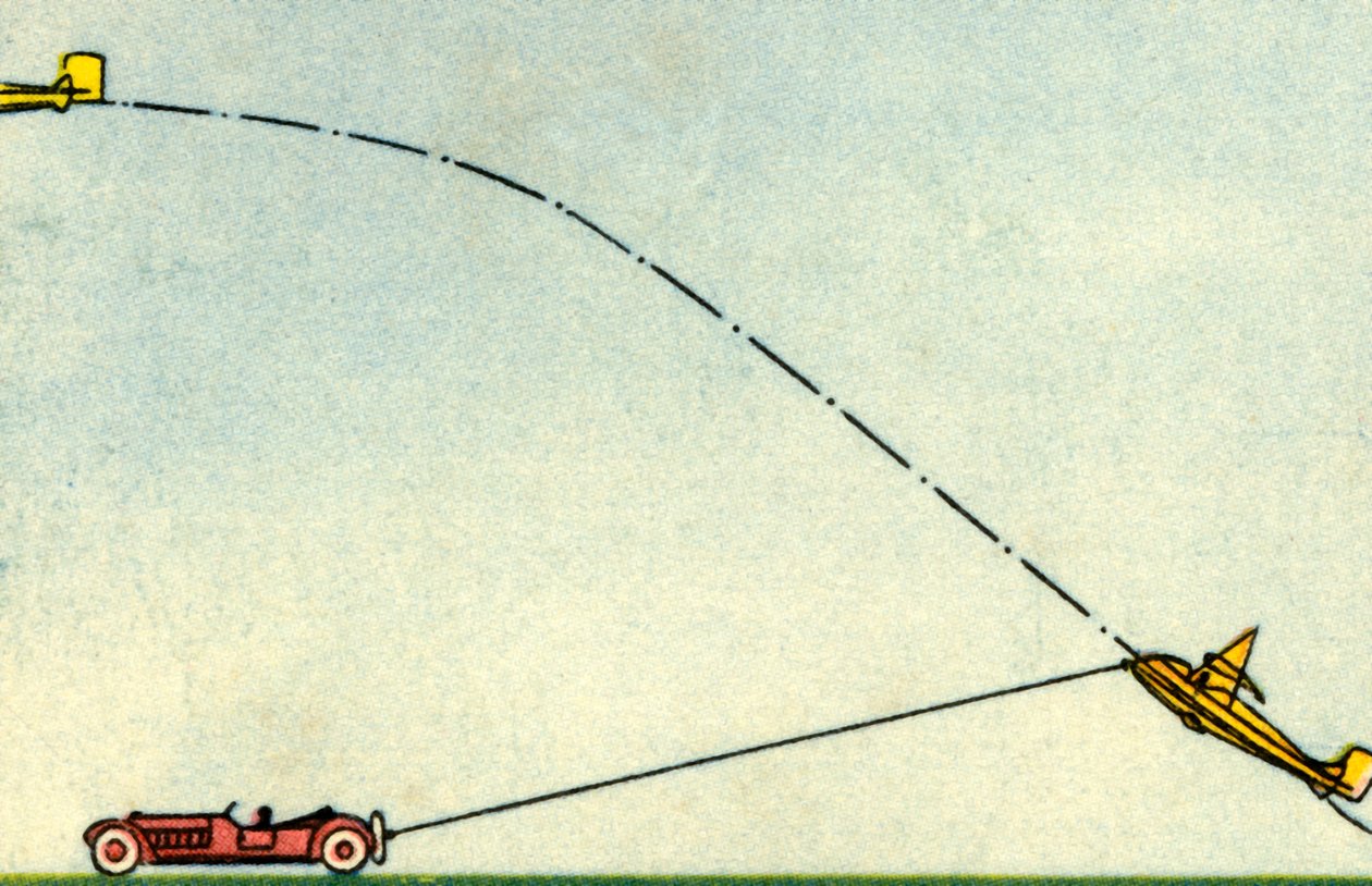 Lançamento de um planador, 1932. de Unbekannt