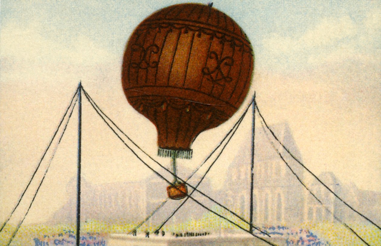 Lançamento do balão dos Irmãos Montgolfier, junho de 1783, 1932. de Unbekannt