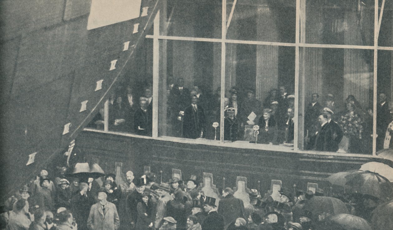 Lançamento do novo navio britânico gigante RMS Queen Mary, 26 de setembro de 1934, 1936 de Unbekannt