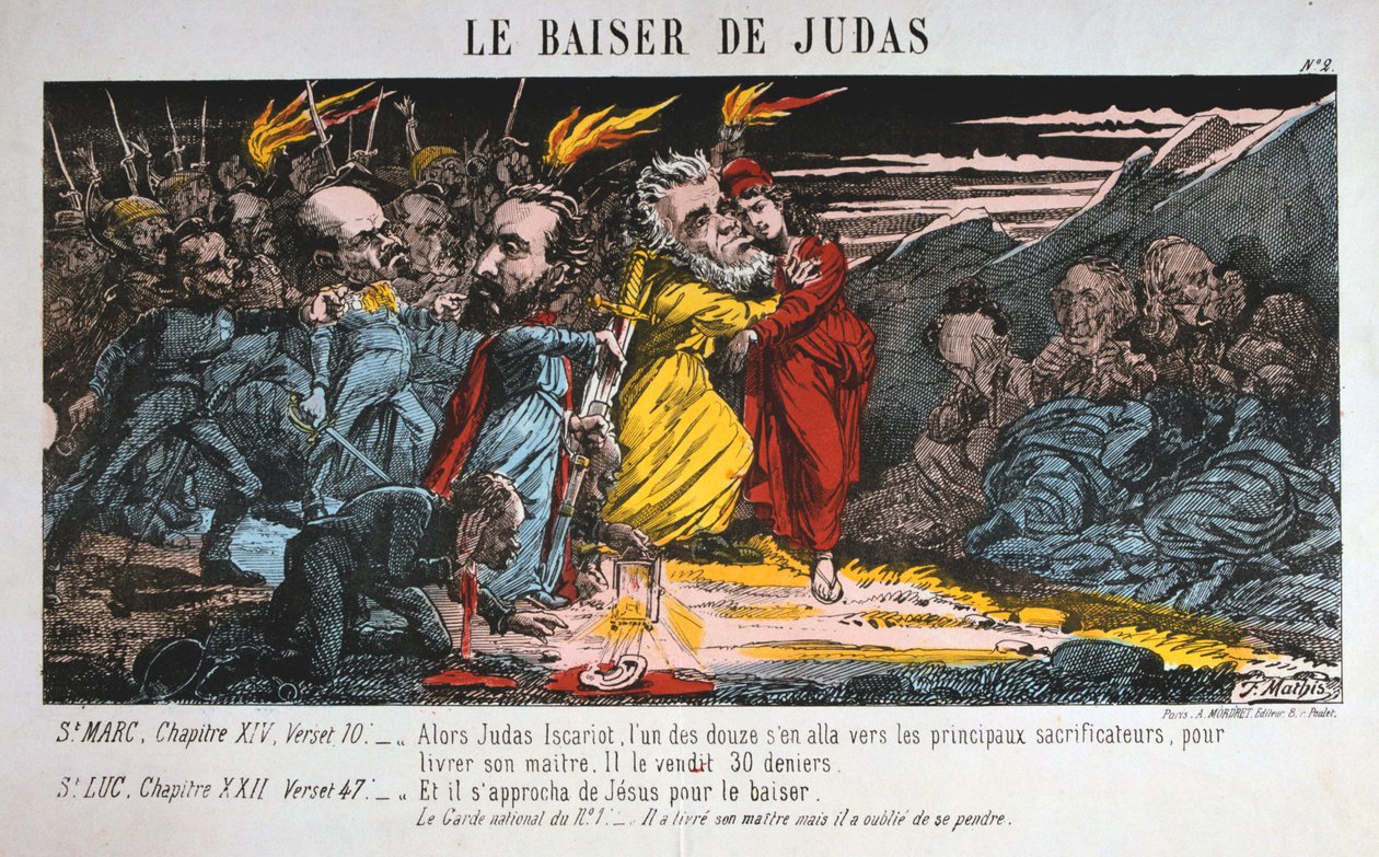 O Beijo de Judas, Comuna de Paris, 1871. de Unbekannt