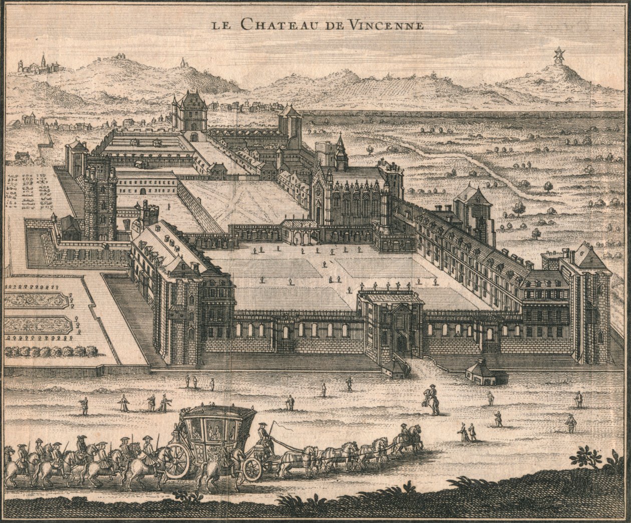 O Chateau De Vincenne, 1723. de Unbekannt