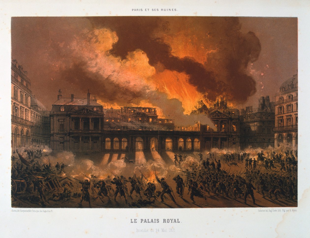 Palácio Real, Comuna de Paris, 24 de maio de 1871 de Unbekannt