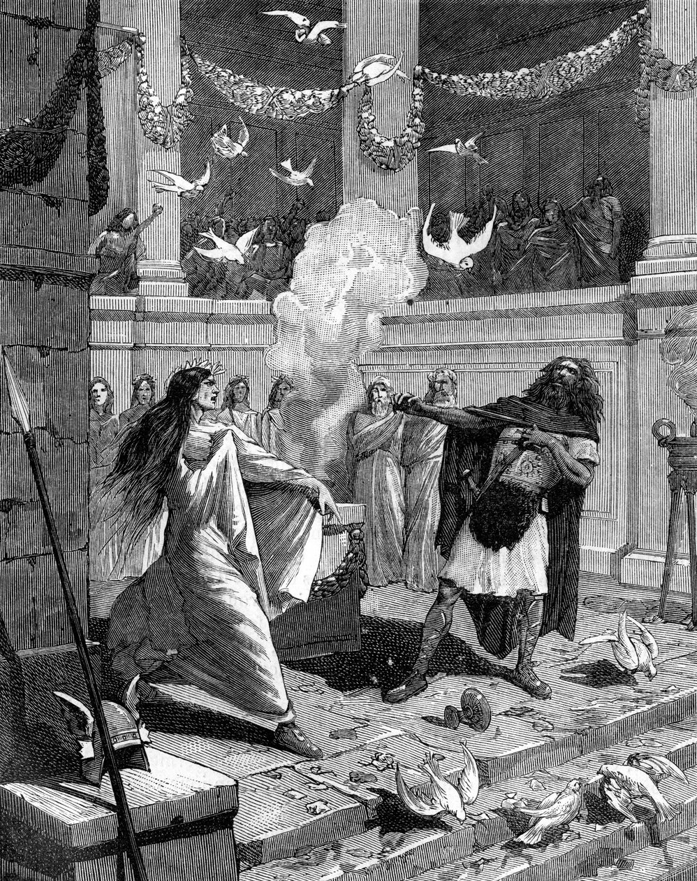 O mais vilão dos homens, ordena que uma sepultura seja preparada para você, 1882-1884 de Unbekannt