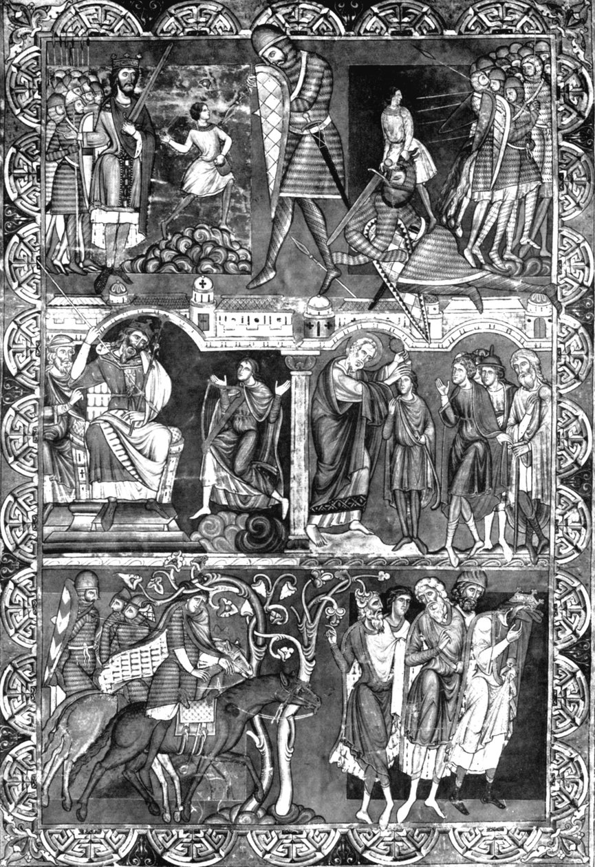 Folha de uma Bíblia. Winchester, c1160-1170, 1930 de Unbekannt