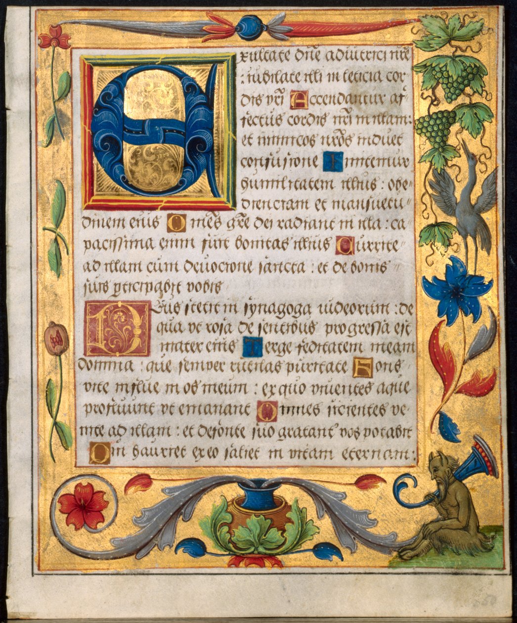 Folha de um Saltério e Livro de Orações, c. 1524 de Unbekannt