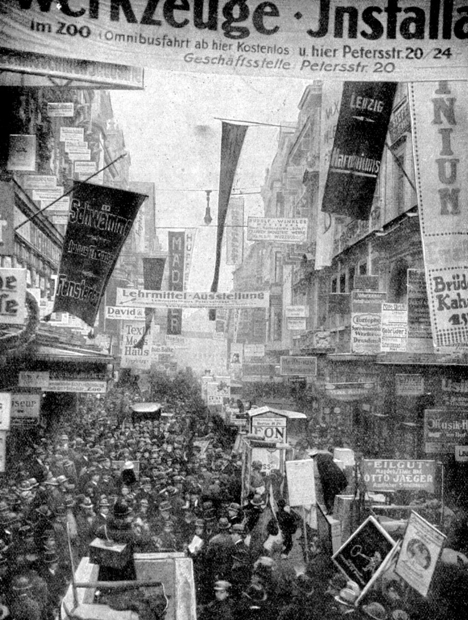 Grande parada de propaganda de Leipzigs, Leipzig, Alemanha, 1922 de Unbekannt