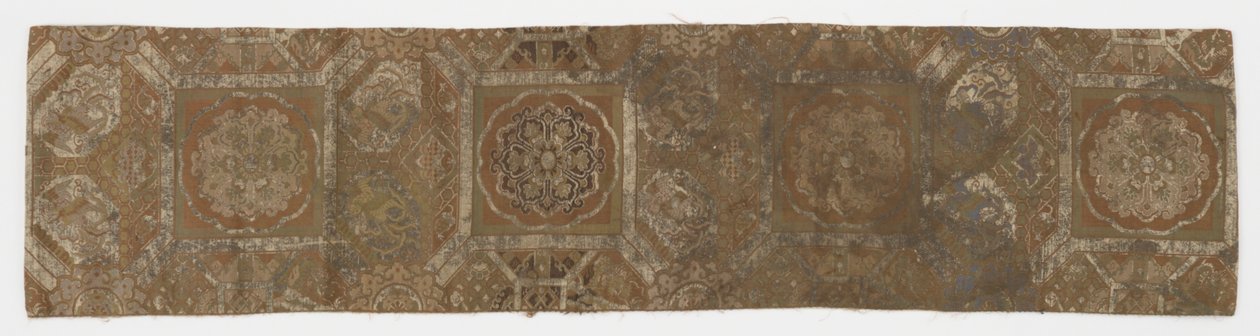 Comprimento de tecido forrado, fragmento de obi, período Edo, século XVIII. de Unbekannt