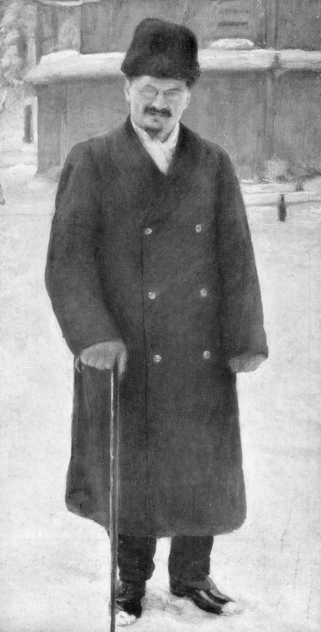 Leon Trotsky em Brest-Litovsk, 7 de janeiro de 1918, 1929 de Unbekannt