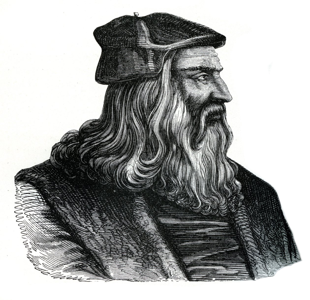Leonardo da Vinci, século XVI, 1870 de Unbekannt