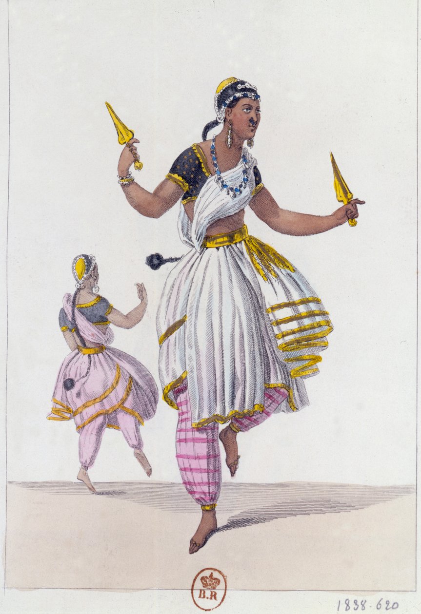 Os Bayaderes, 1838 de Unbekannt