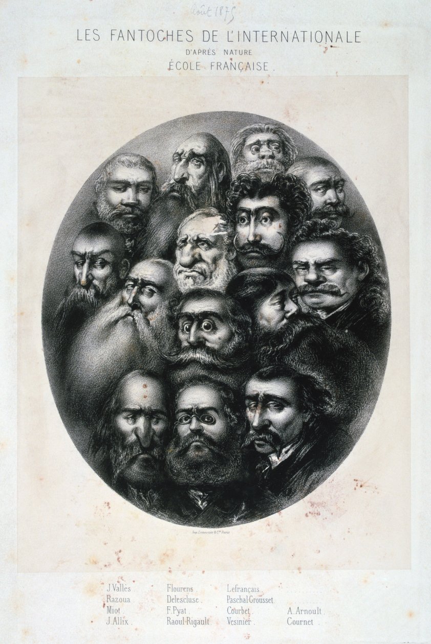 Les Fantoches de L Internationale, caricatura sobre os comunistas. França 19C de Unbekannt