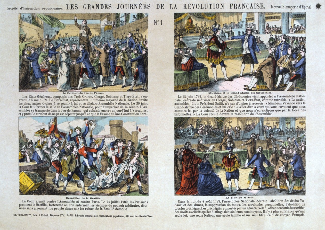Os Grandes Dias da Revolução Francesa, Revolução de 1789, França de Unbekannt