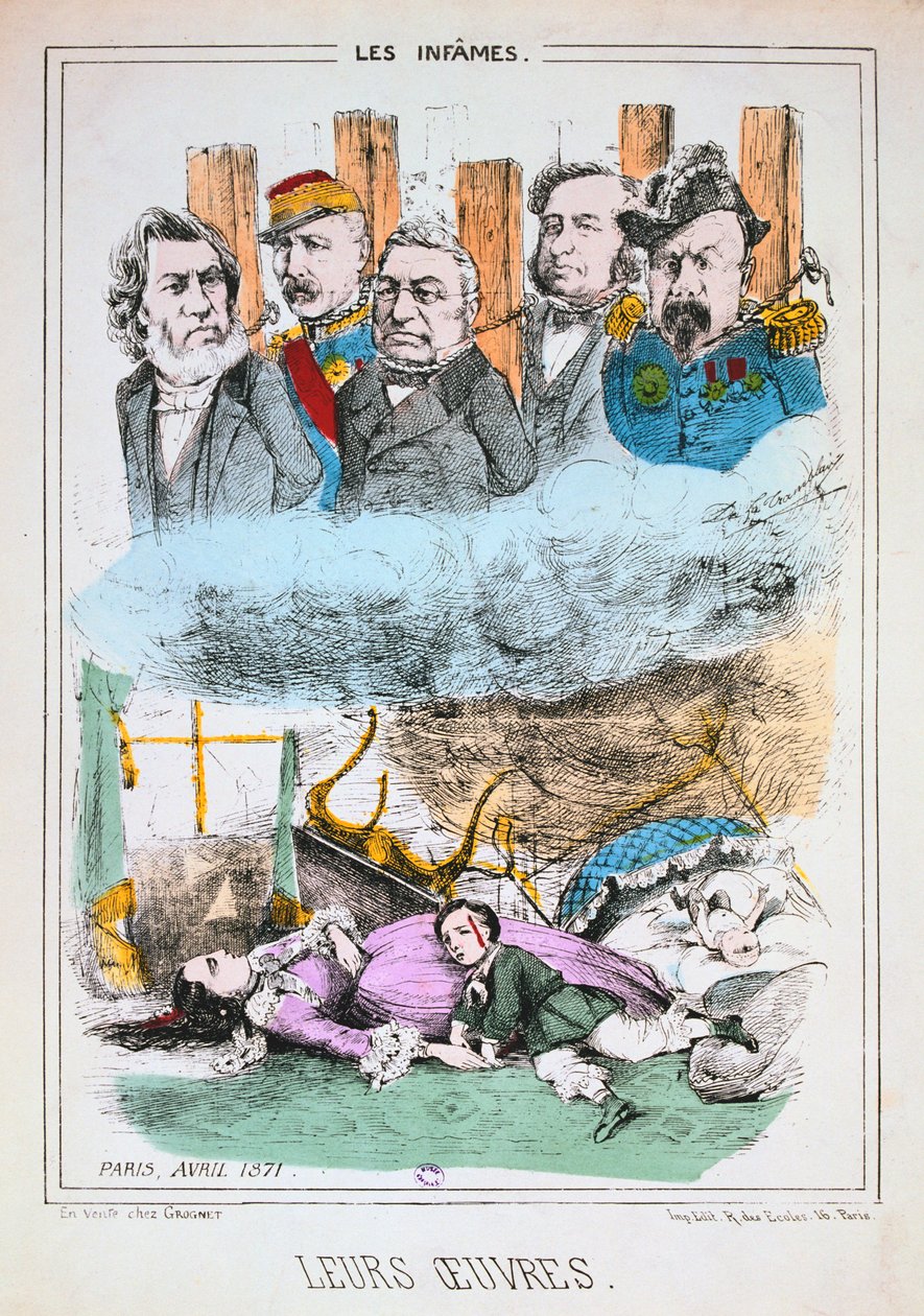 Les Infames, Comuna de Paris, abril de 1871 de Unbekannt