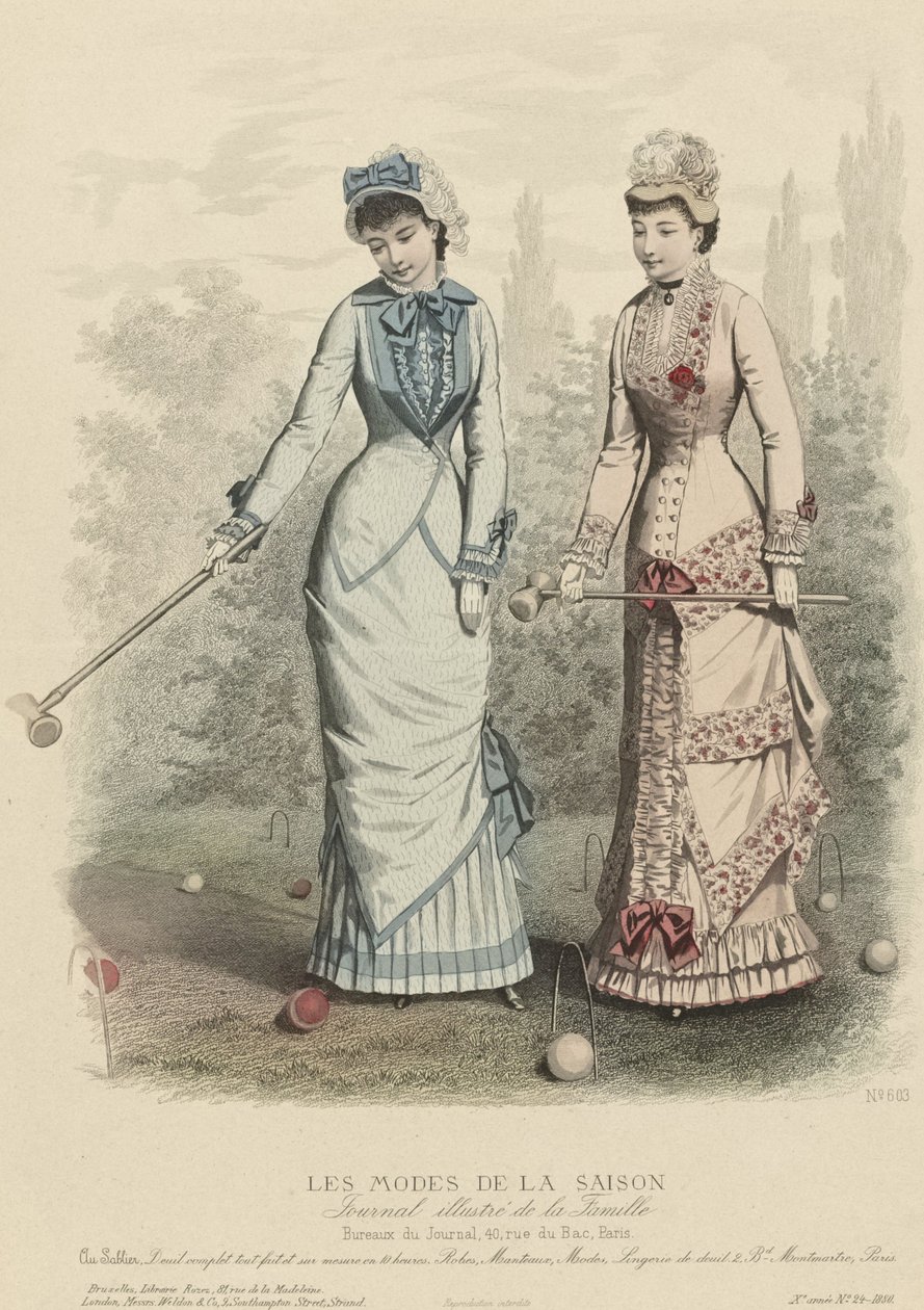 As modas da estação, jornal ilustrado da família, 1880. de Unbekannt