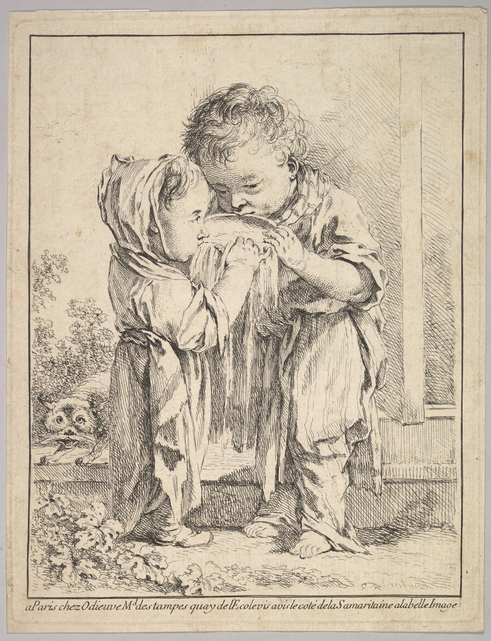 Les Petits Buveurs de Lait Os bebedores de leite pequenos, século XVIII. de Unbekannt