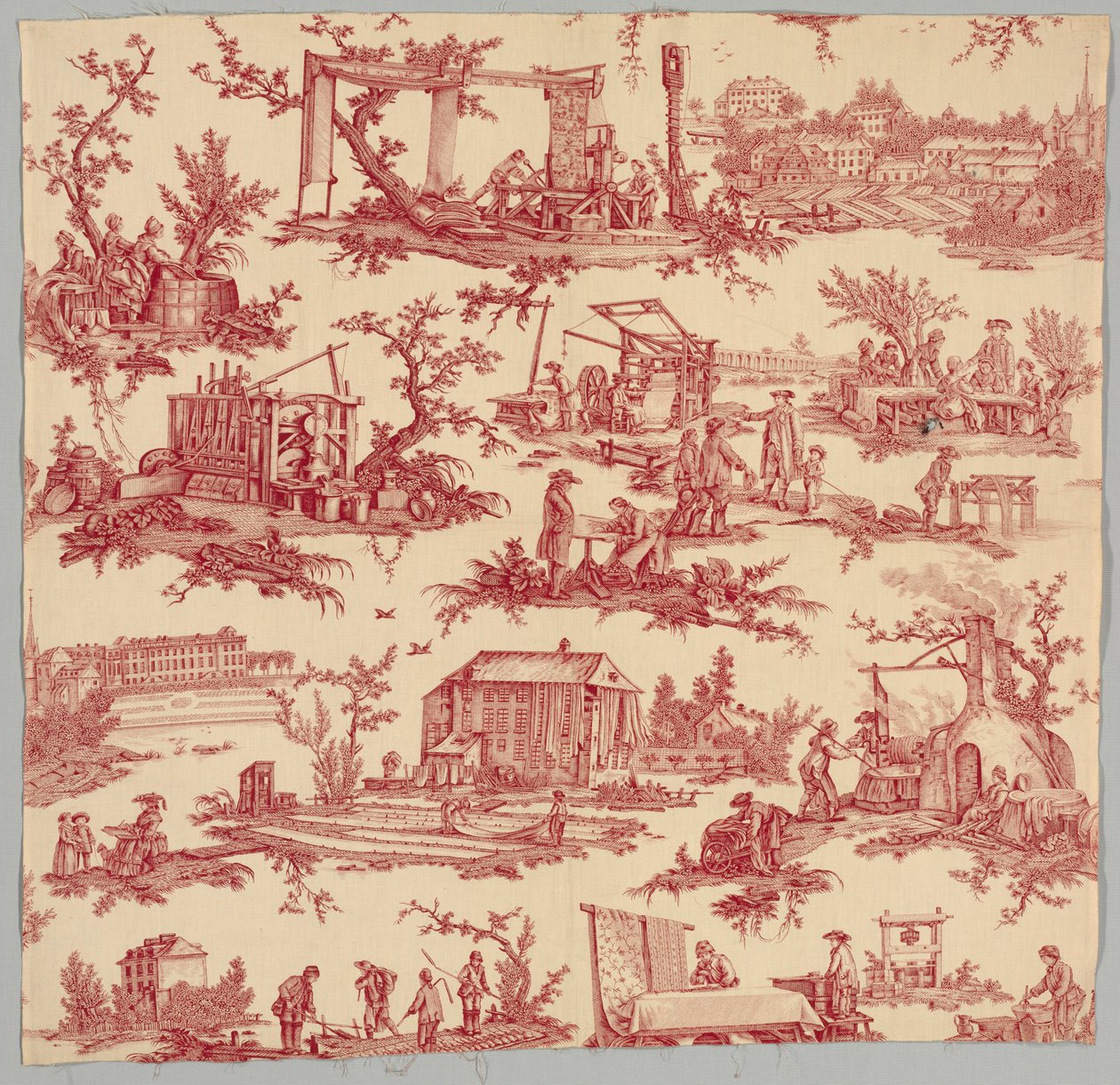 As obras da manufatura, c. 1790. de Unbekannt