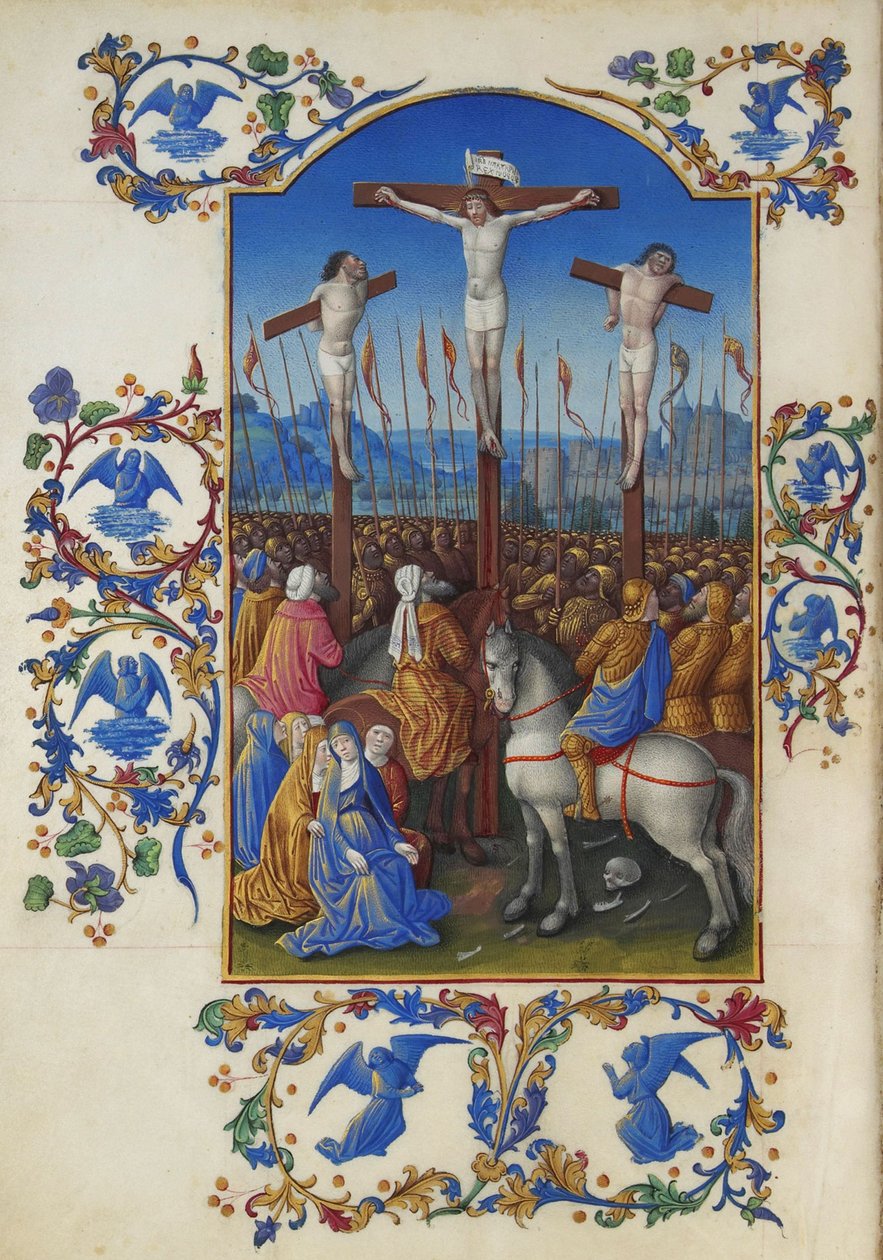 Les Très Riches Heures du Duc de Berry, Folio 152v - A Crucificação de Unbekannt