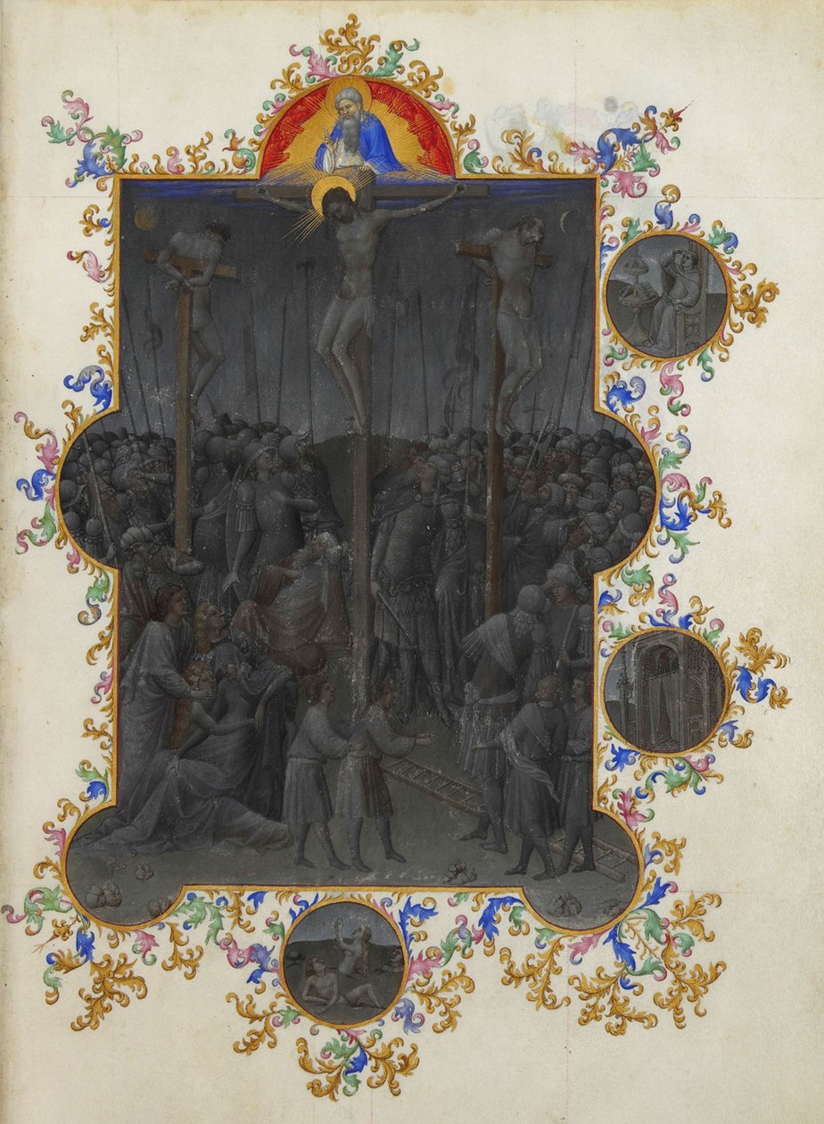 Les Très Riches Heures du Duc de Berry, Folio 153r - A Morte de Cristo de Unbekannt