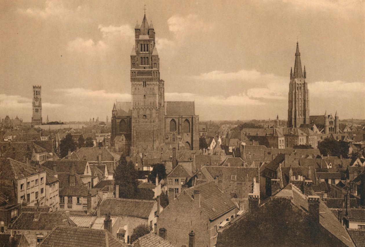 As Três Torres do Campanário, Catedral e Igreja de Nossa Senhora, c1928 de Unbekannt