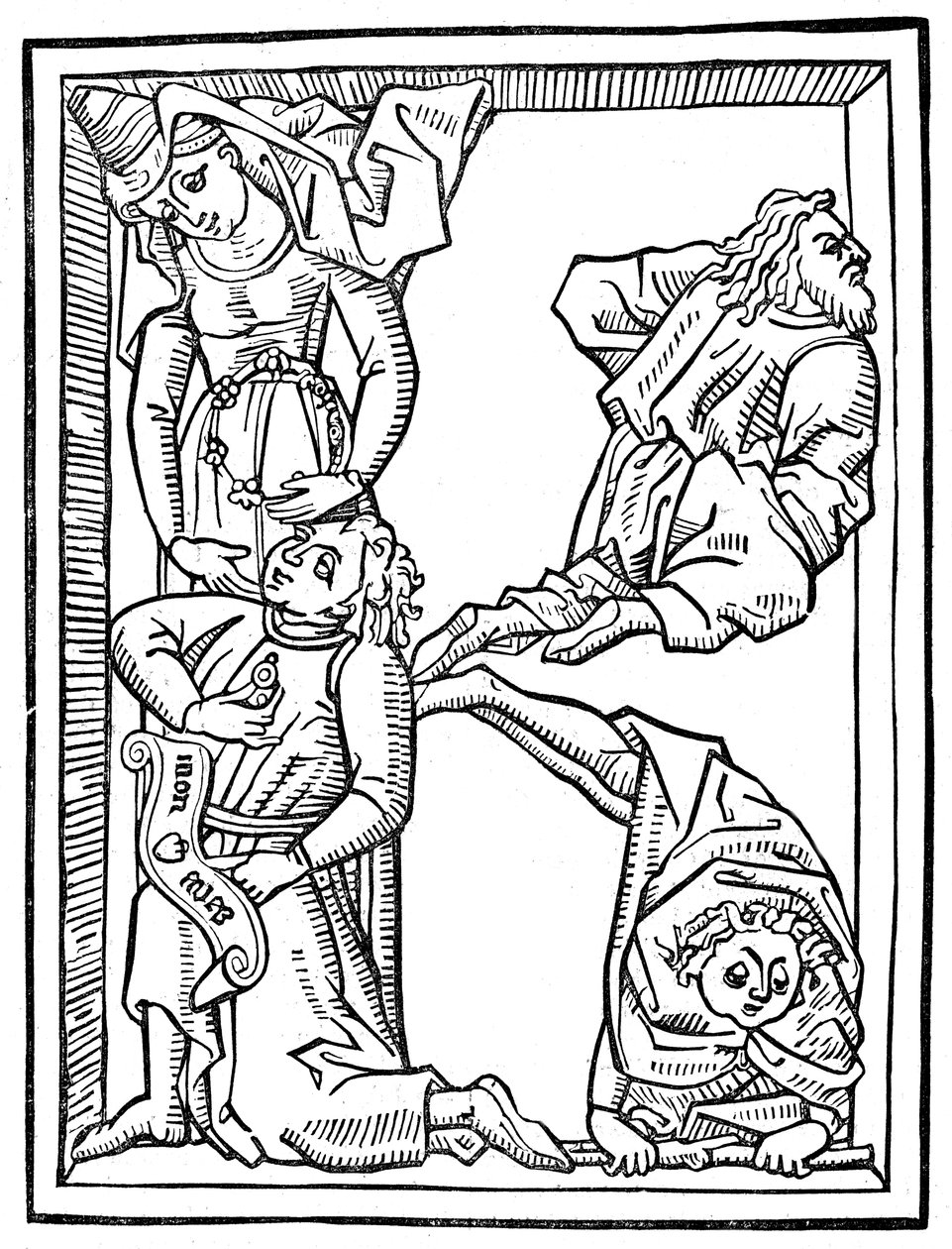 Letra K, alfabeto de letras iniciais, 1462 1844 de Unbekannt