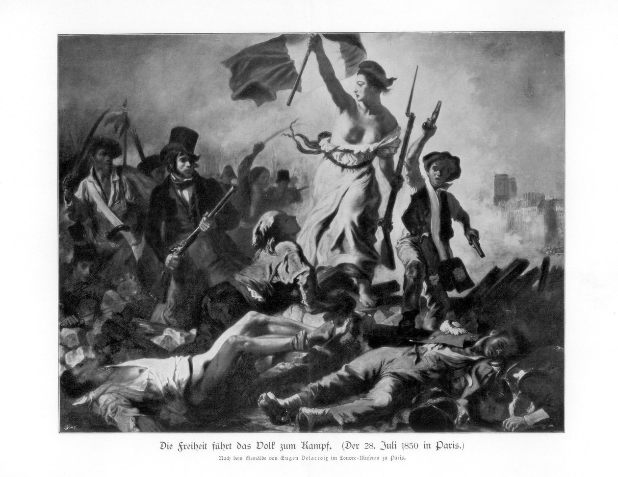 Liberdade guiando o povo 28 de julho de 1830 1900 de Unbekannt