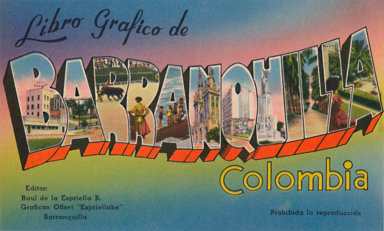 Livro Gráfico de Barranquilla Colômbia, c1940s de Unbekannt