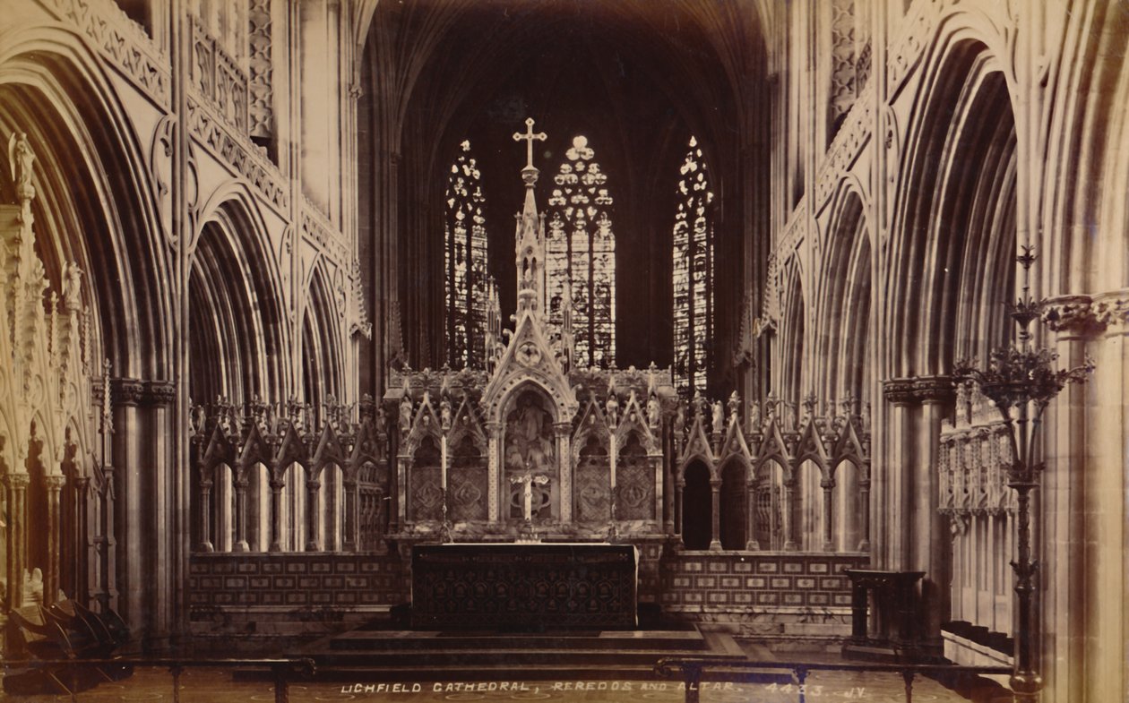 Catedral de Lichfield, Reredos e Altar, 1929. de Unbekannt