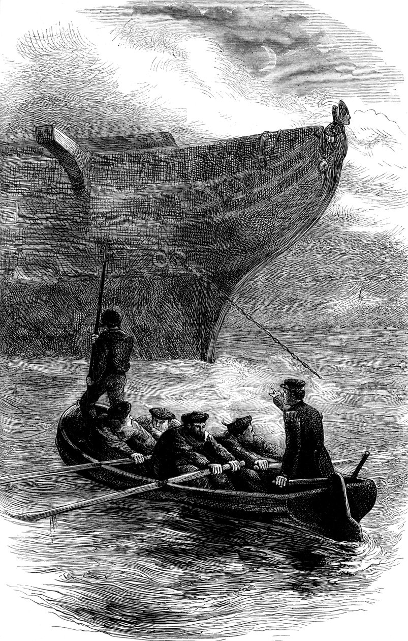 Tenente Caldwell Escorregando na corrente, Guerra Civil Americana, 1861-1865 c1880 de Unbekannt