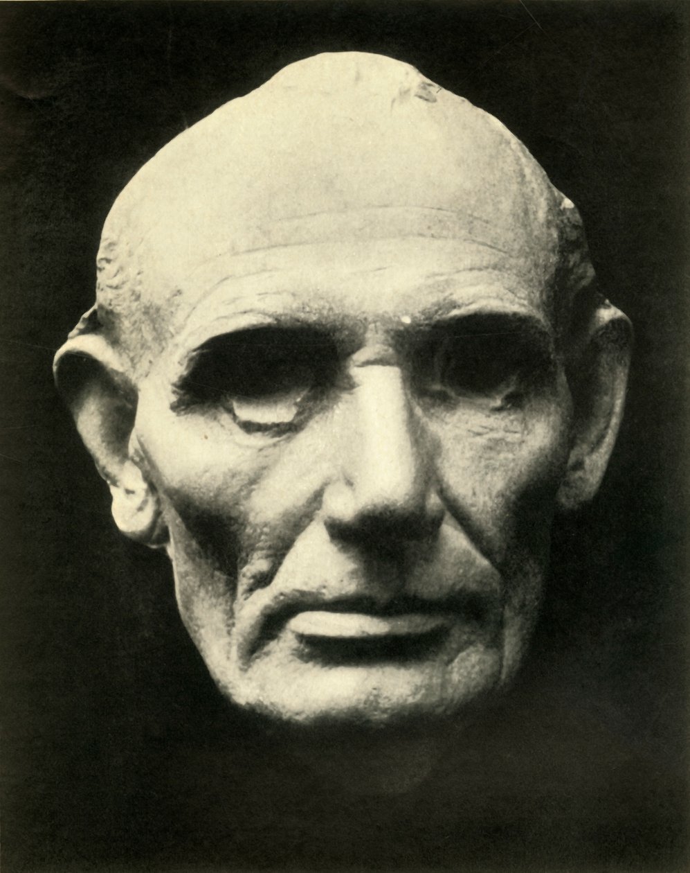 Máscara de vida de Abraham Lincoln, 1860, 1930. de Unbekannt