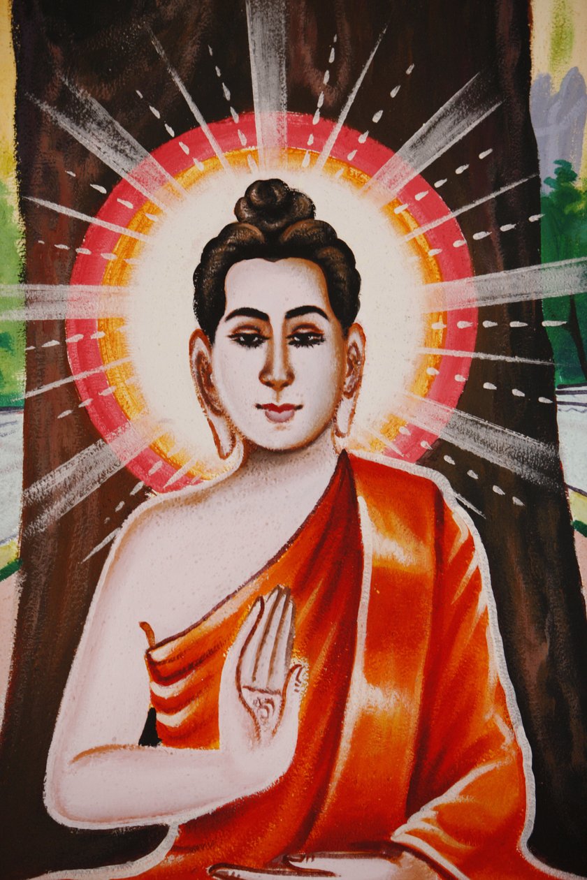 A Vida do Buda Ensinar as quatro verdades nobres, Siem Reap, Camboja