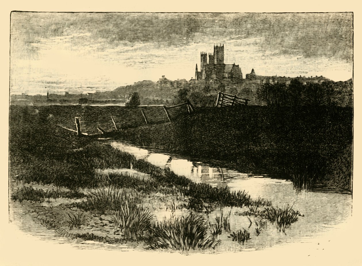 Lincoln, do Witham Bank, 1898. de Unbekannt