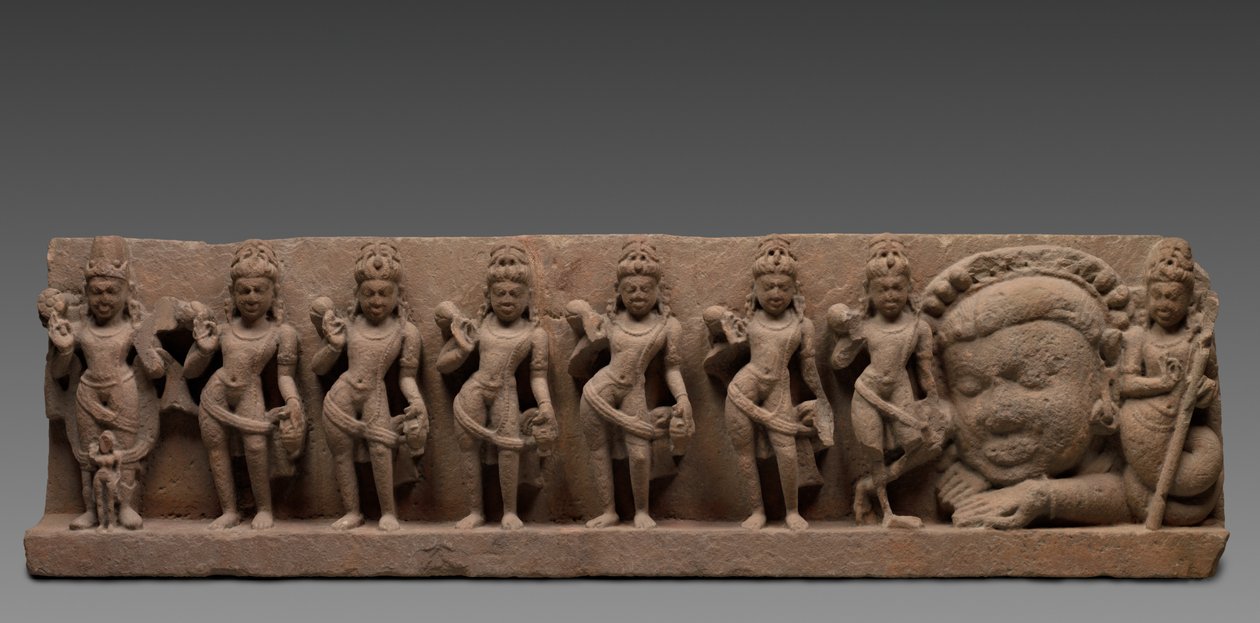 Lintel com os Nove Planetas: Navagrahas, século VII - VIII. de Unbekannt