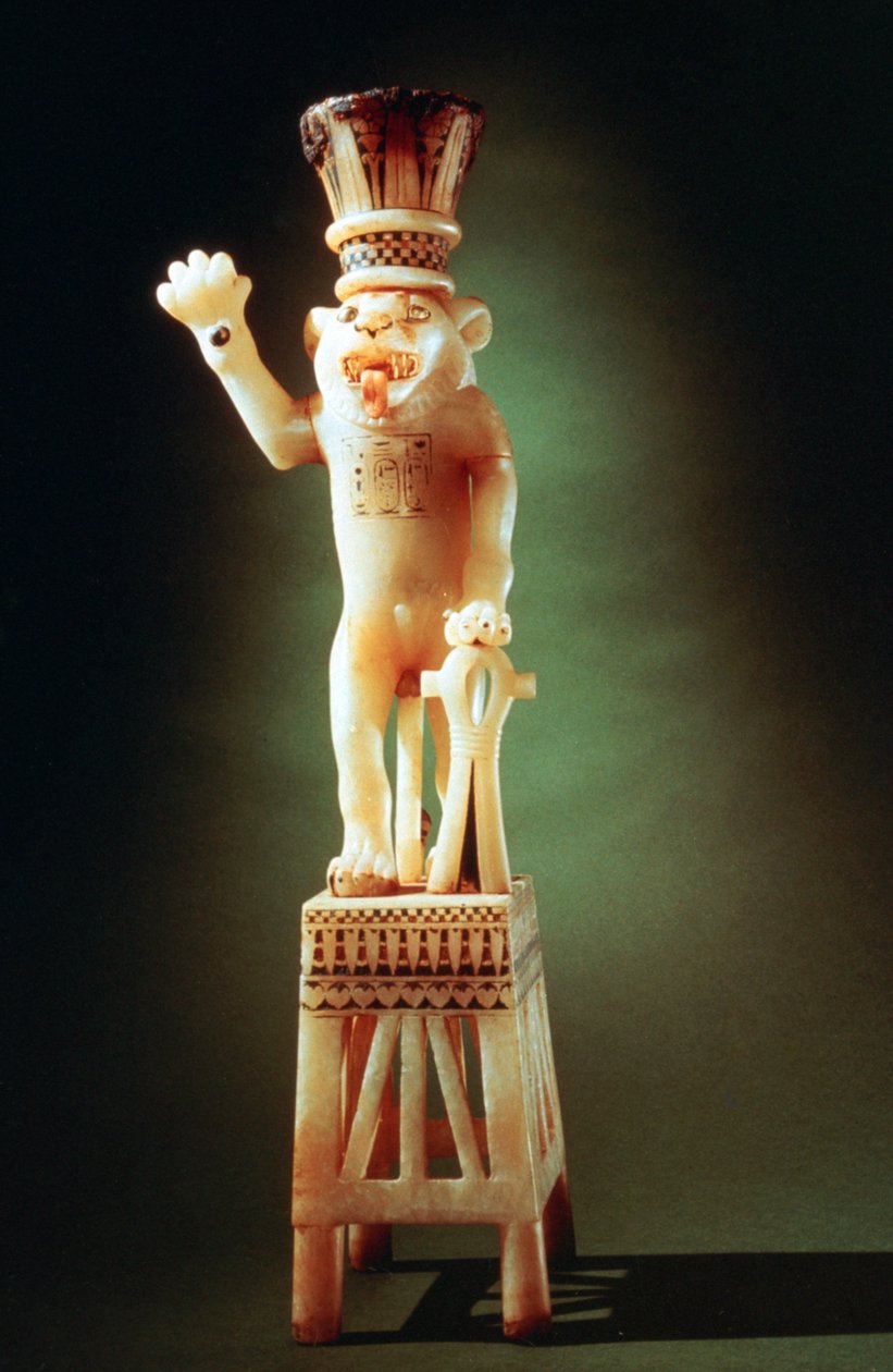 Estatueta de leão do túmulo de Tutancâmon, século 14 aC de Unbekannt