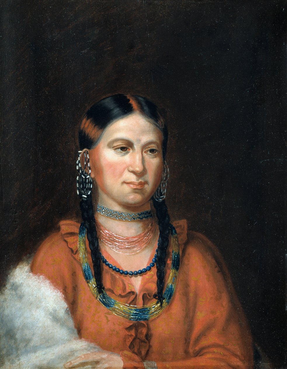 Pequena Águia, Wad-ben-de-ba, 1822. de Unbekannt