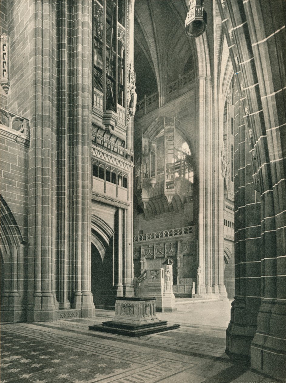 Catedral de Liverpool: Vista geral do Memorial Transept. Arquiteto, Sir G. Gilbert Scott, 1924 de Unbekannt