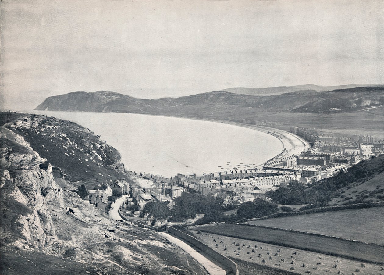 Llandudno - olhando para baixo da montanha, 1895 de Unbekannt