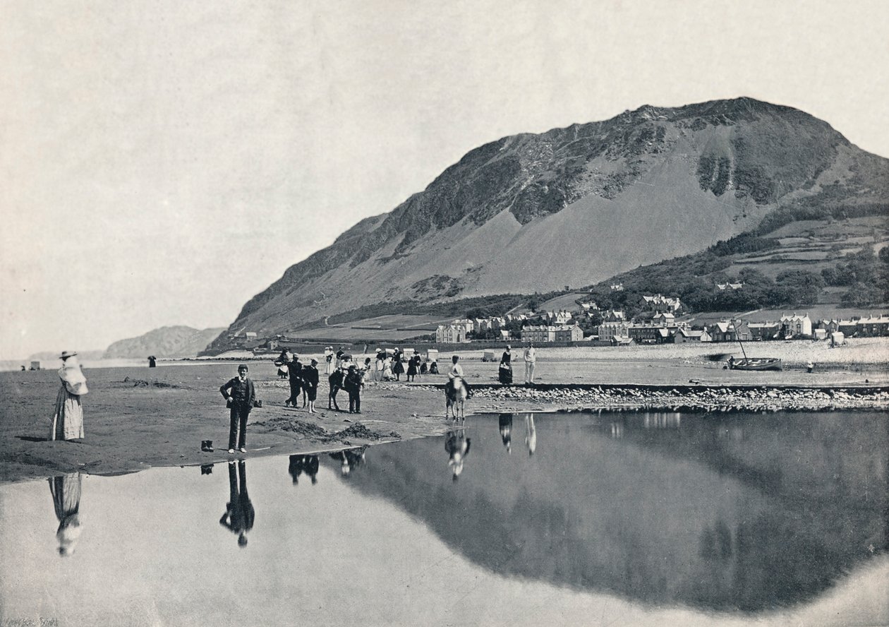 Llanfairechan - a vila e a montanha Penmaenmawr, 1895 de Unbekannt