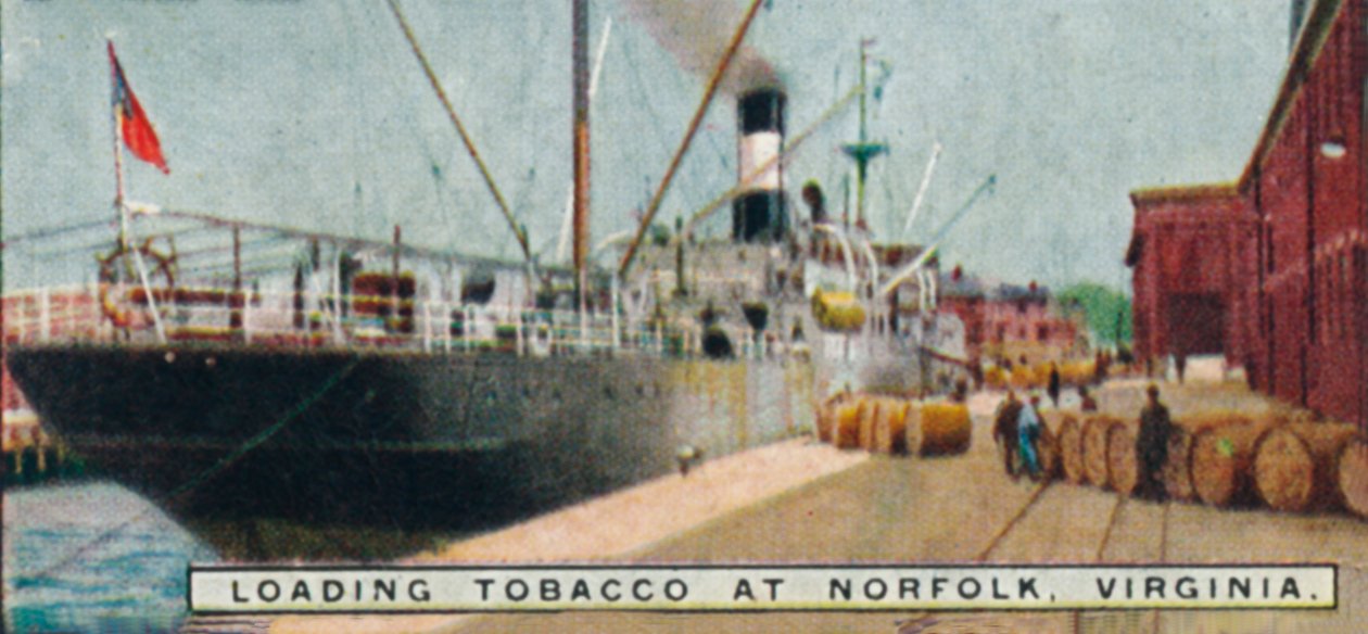 Carregando Tabaco em Norfolk, Virginia., 1926 de Unbekannt