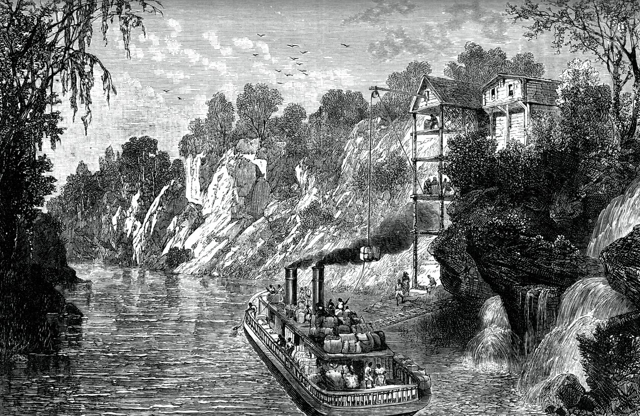 Carregando um vaporizador de algodão, c1880 de Unbekannt